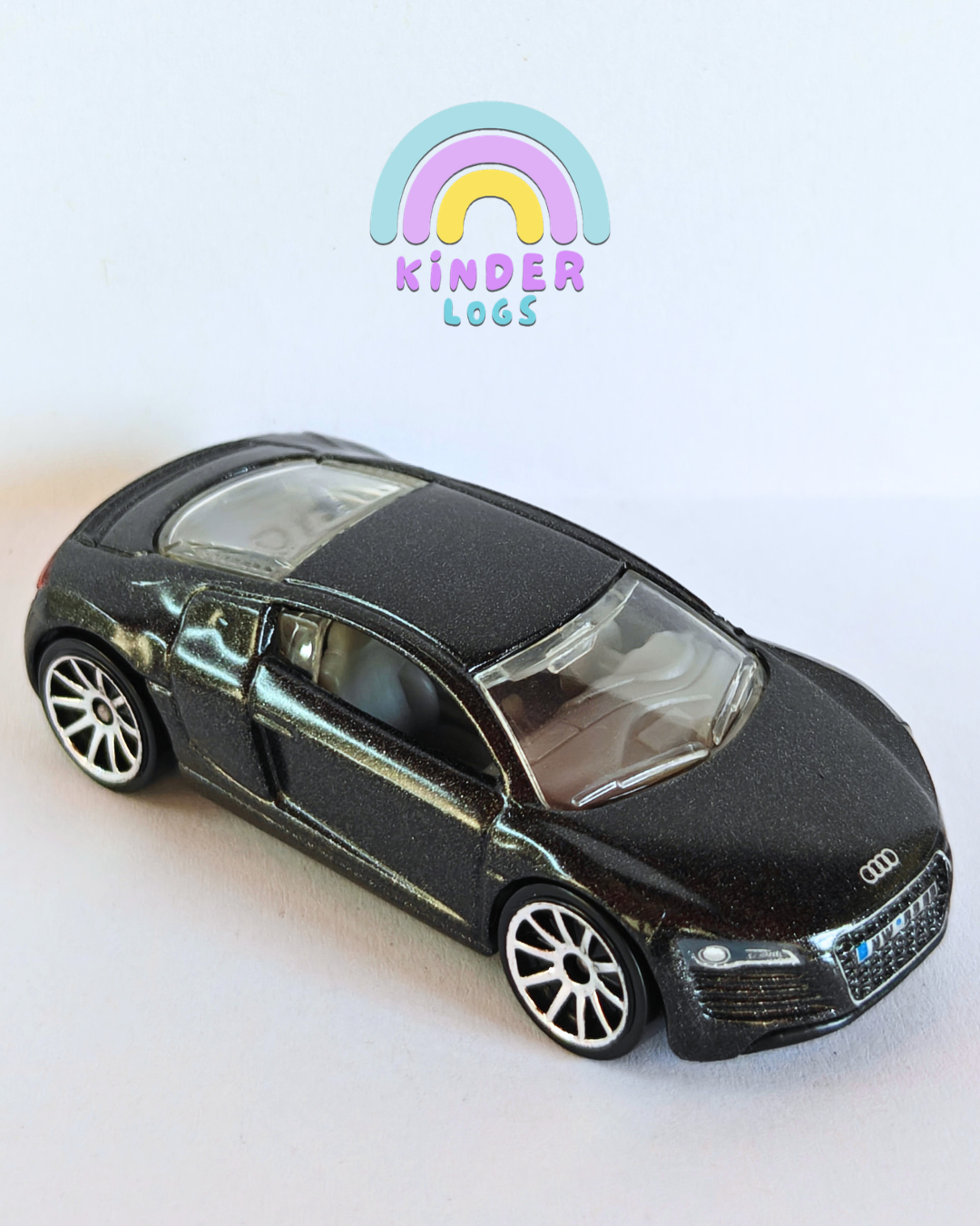 Hot Wheels Audi R8 - Charcoal Metalflake (Uncarded - New)