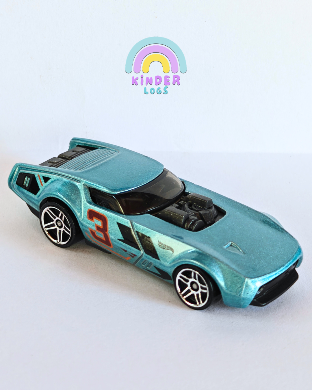 Hot Wheels Slide-Burn - Teal (Uncarded - New)