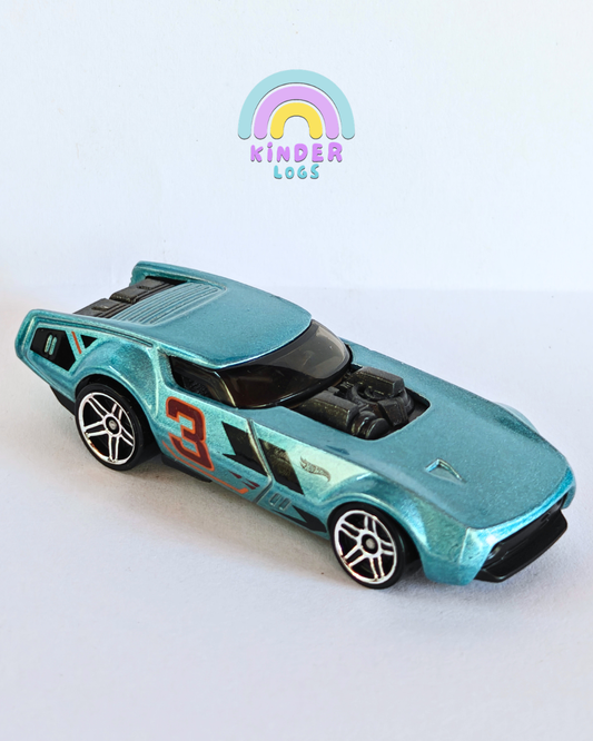 Hot Wheels Slide-Burn - Teal (Uncarded - New)