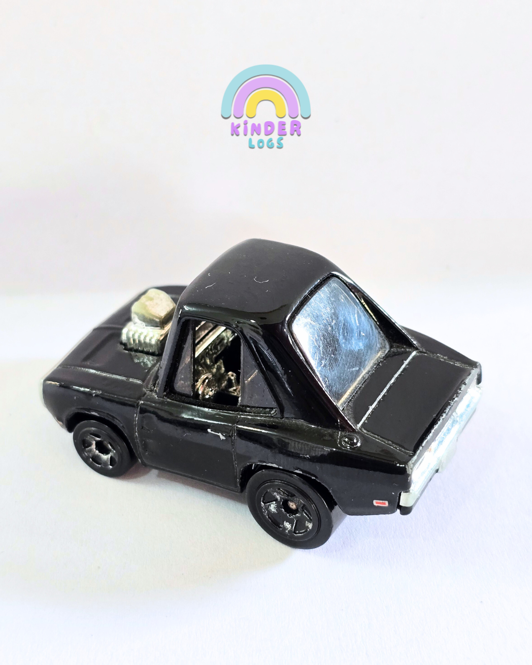 Tooned Hot Wheels 1970 Dodge Charger - Black (Used Car)