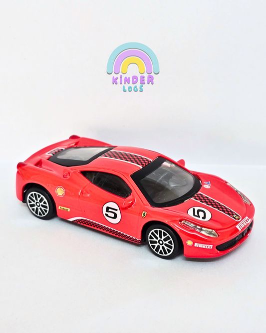 1:43 Bburago Ferrari 458 Challenge - Red (Uncarded - New)