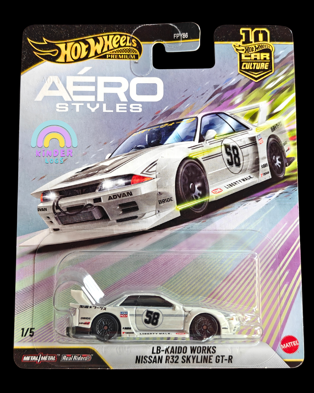 Premium Hot Wheels LB-Kaido Works Nissan R32 Skyline GT-R - Aero Styles (Imported)