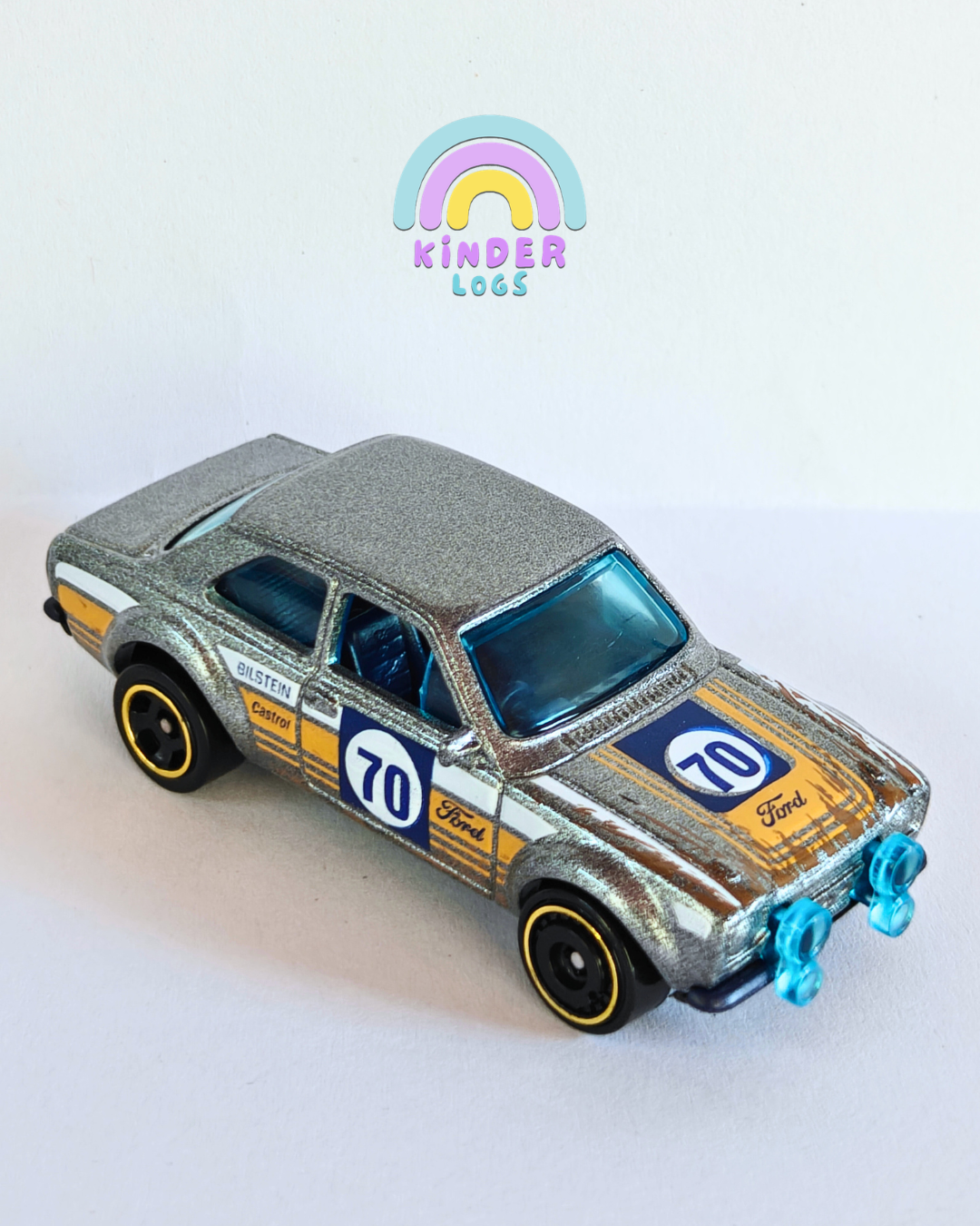 Hot Wheels 1970 Ford Escort RS1600 - Silver (Uncarded - New)