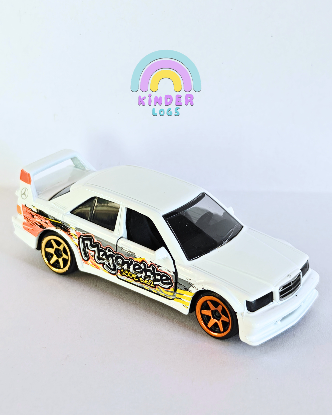 Majorette Mercedes-Benz 190E 2.5-16 Evo II - White (Uncarded - New)