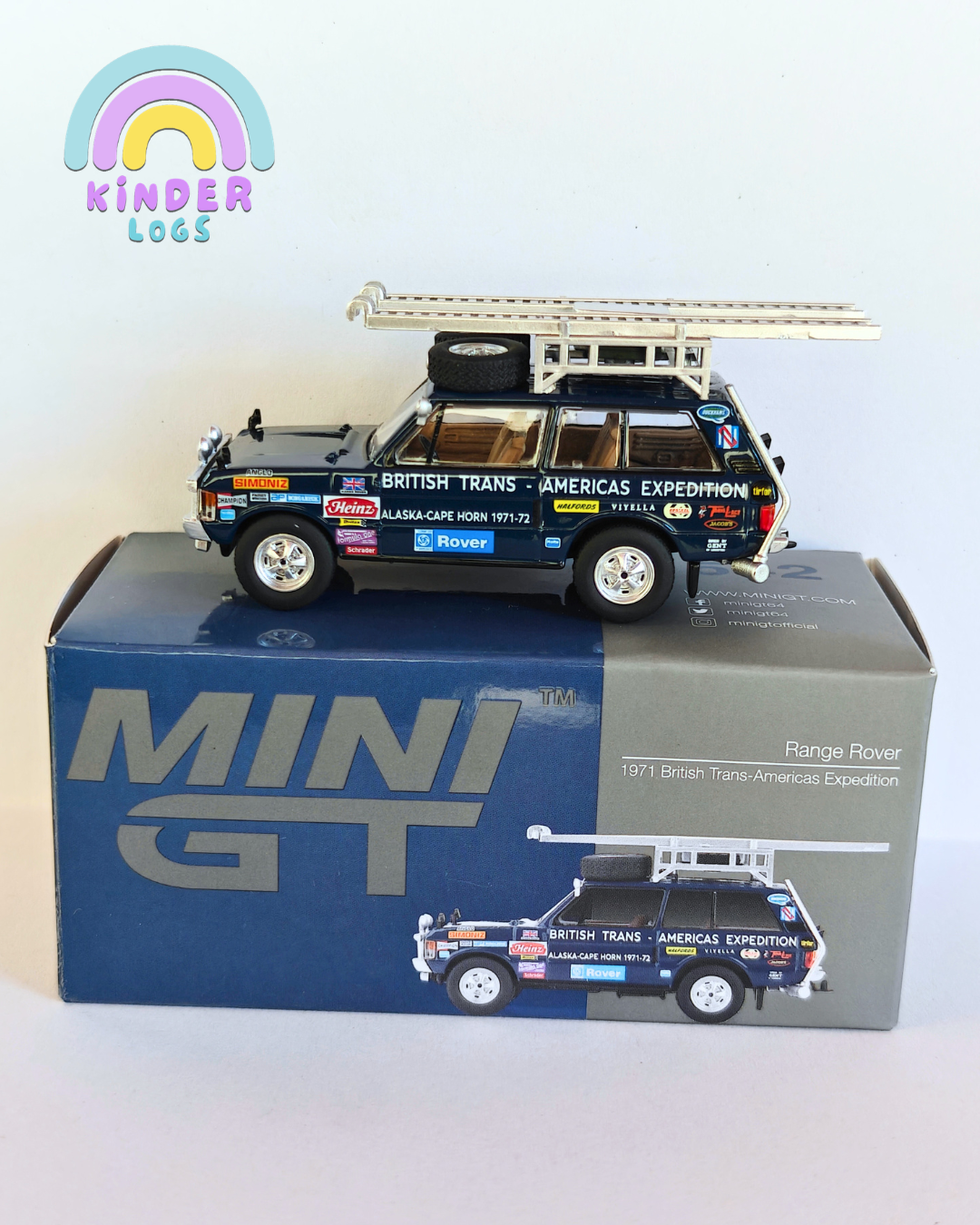 Mini GT Range Rover - 1971 British Trans-Americas Expedition (Open Box)