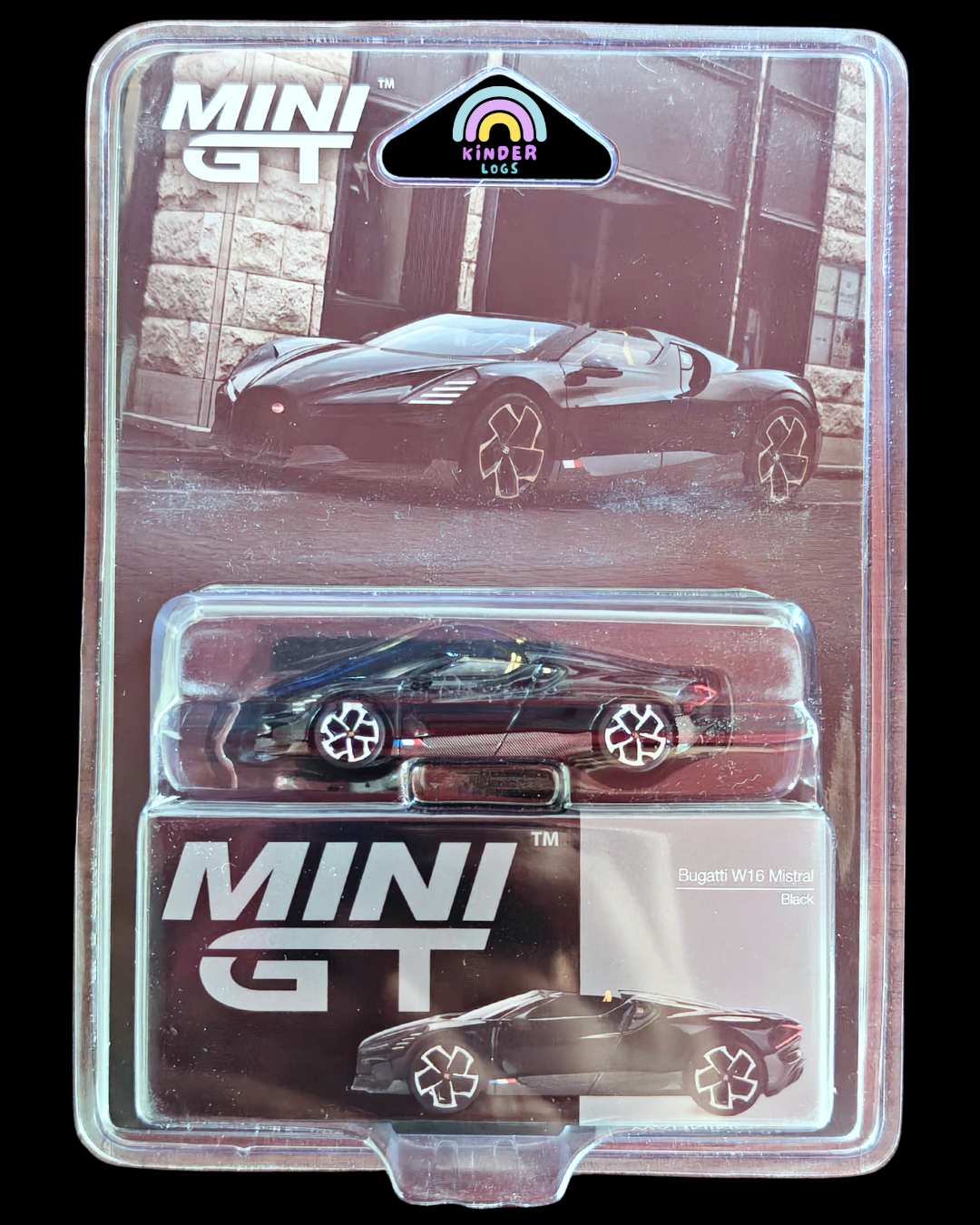 Mini GT Bugatti W16 Mistral (Black)