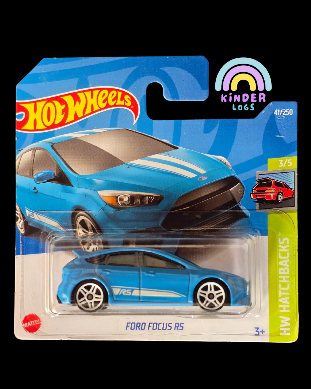 Hot Wheels Ford Focus RS - Blue (Imported Short Card)