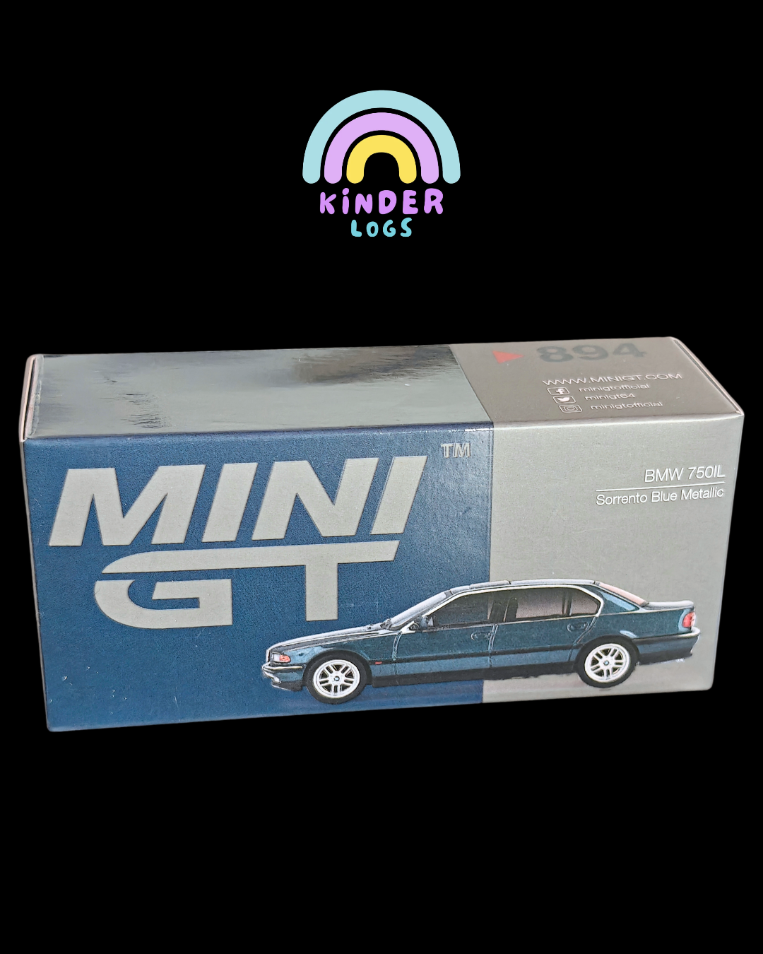 Mini GT BMW 750i L - Sorento Blue Metallic (Open Box)