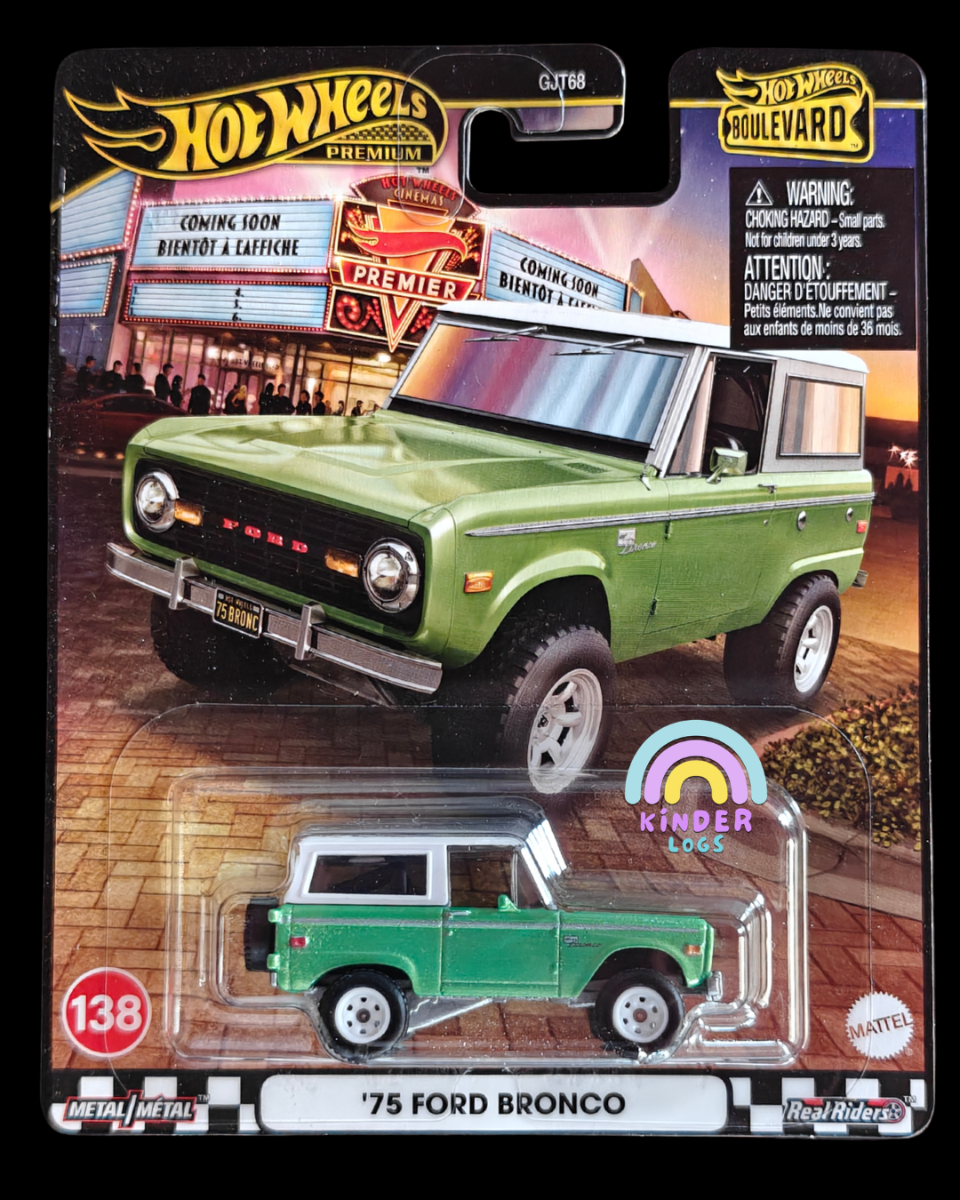 Premium Hot Wheels 1975 Ford Bronco - Boulevard 138 (Imported)