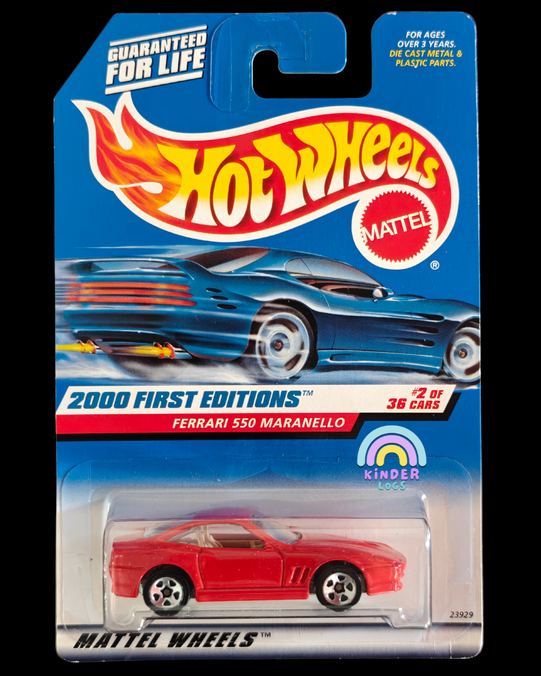 Blue Card Hot Wheels Ferrari 550 Maranello - Red (Imported)