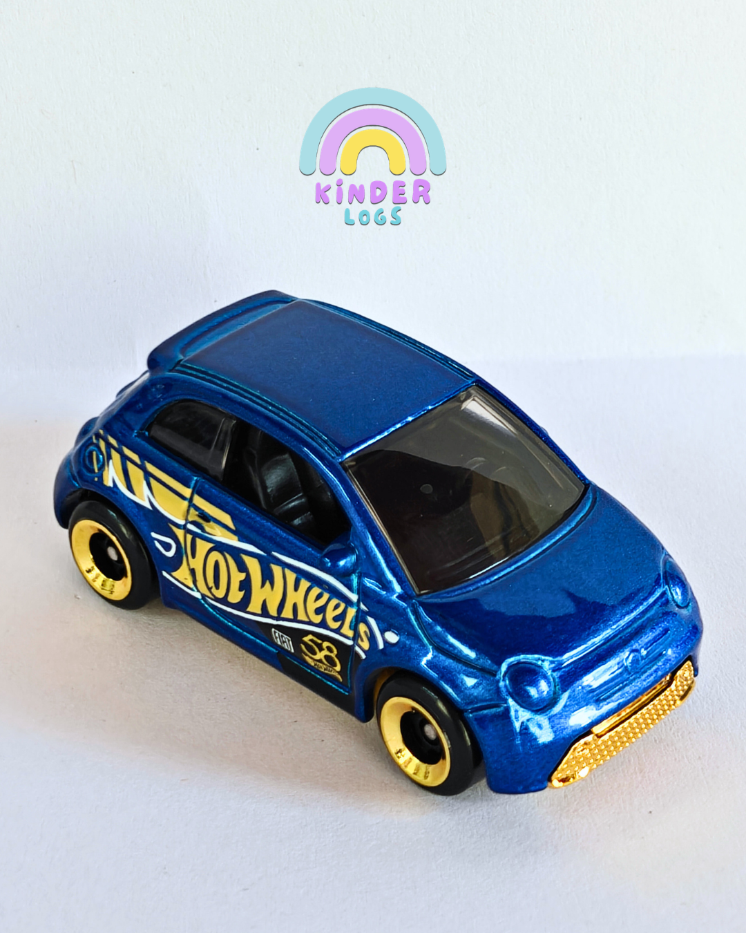 58th Anniversary Hot Wheels Fiat 500e (Uncarded - New)