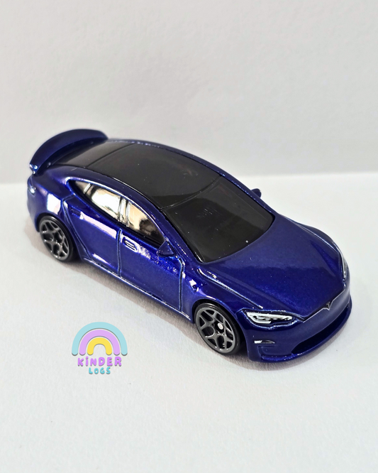 Hot Wheels Tesla Model S Plaid - Blue (Uncarded)