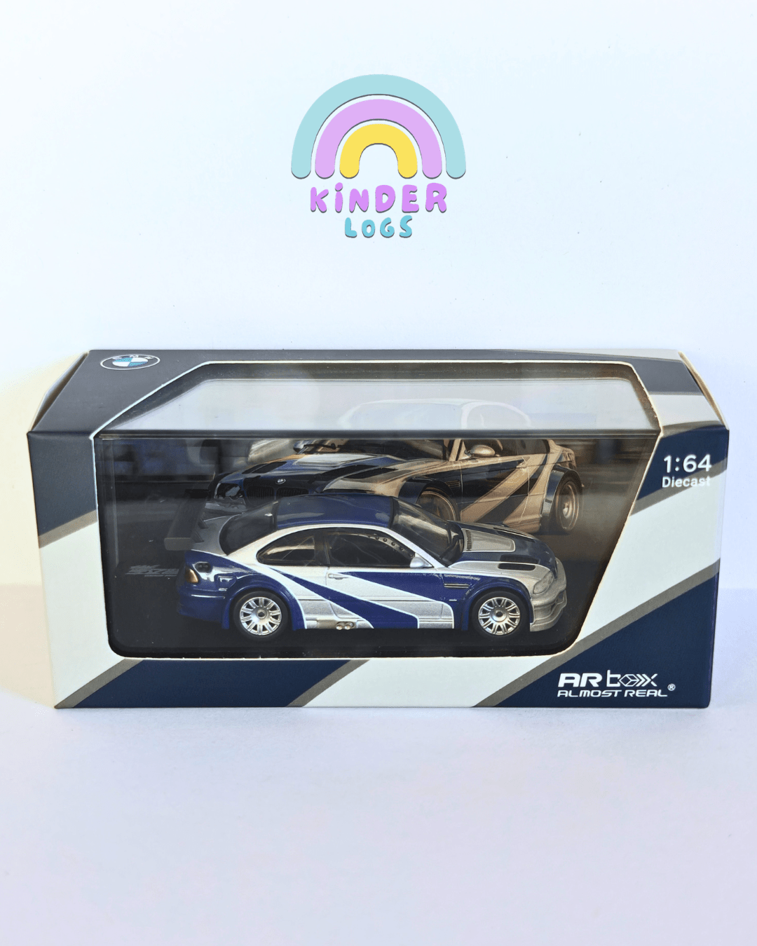 ARBox BMW M3 GTR - NFS Most Wanted (Minor Scratches on Display Box) - Kinder Logs