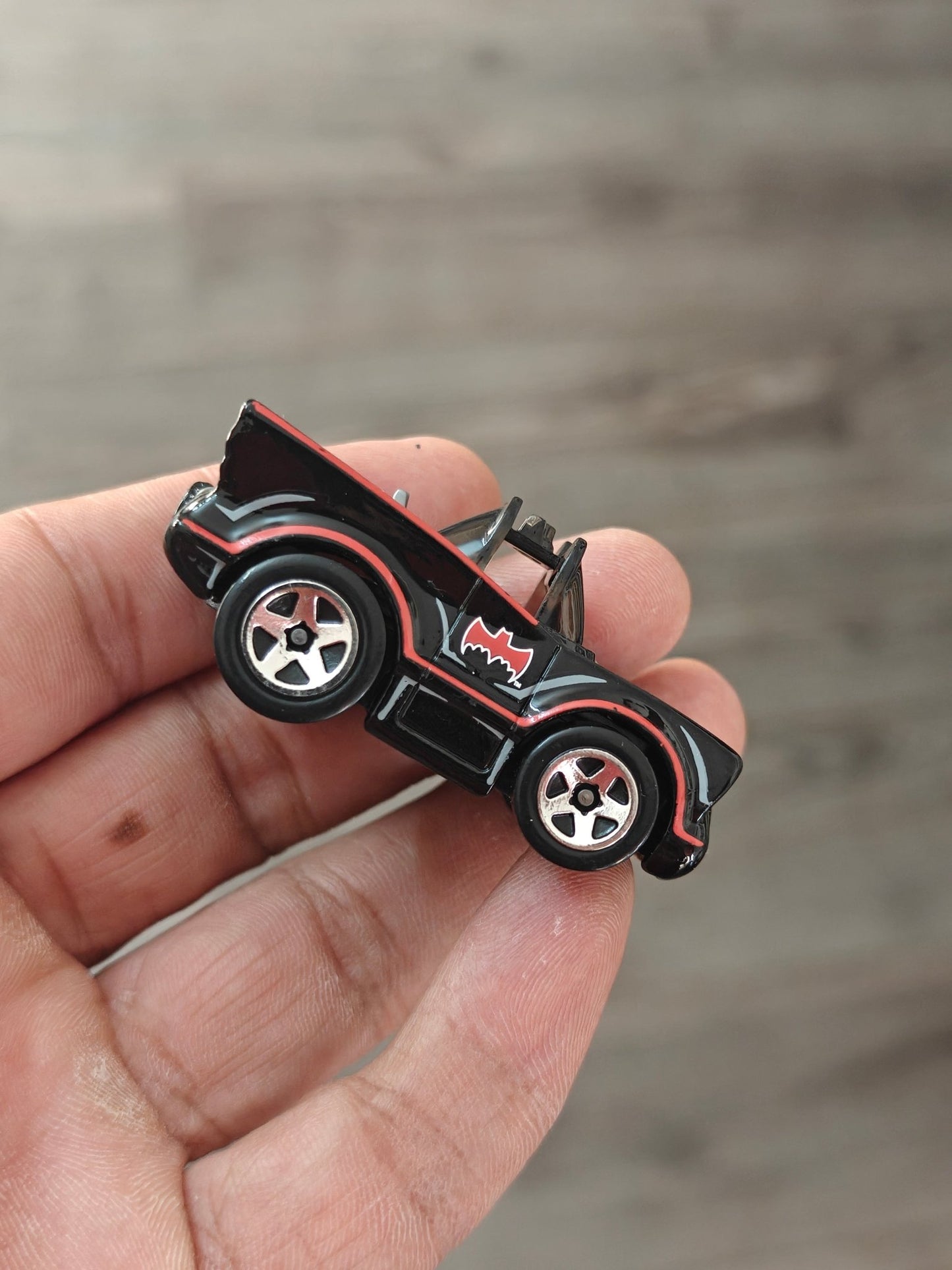 Batman Hot Wheels Classic TV Series Batmobile - Black (Uncarded - New) - Kinder Logs