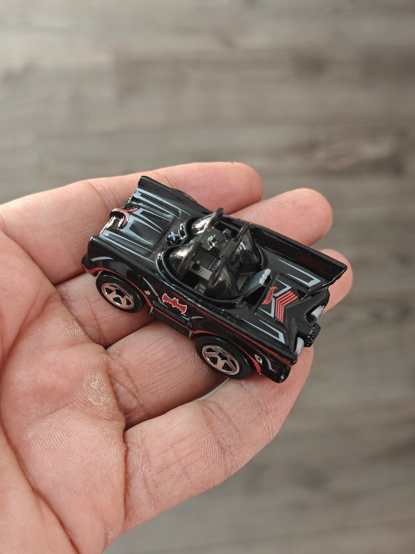 Batman Hot Wheels Classic TV Series Batmobile - Black (Uncarded - New) - Kinder Logs