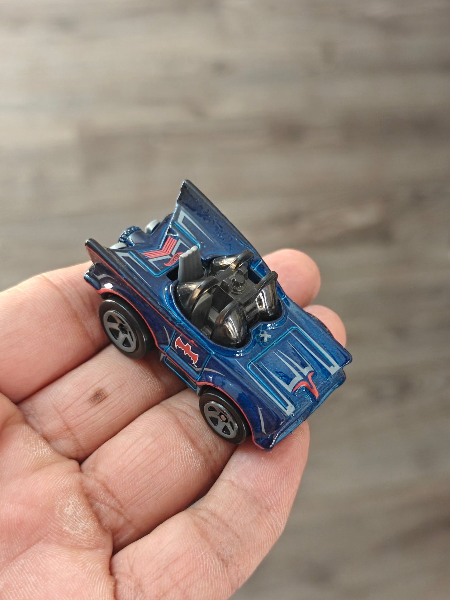 Batman Hot Wheels Classic TV Series Batmobile - Blue (Uncarded - New) - Kinder Logs