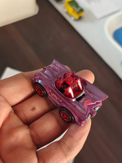 Batman Hot Wheels Tooned Batmobile - Purple (Uncarded - New) - Kinder Logs