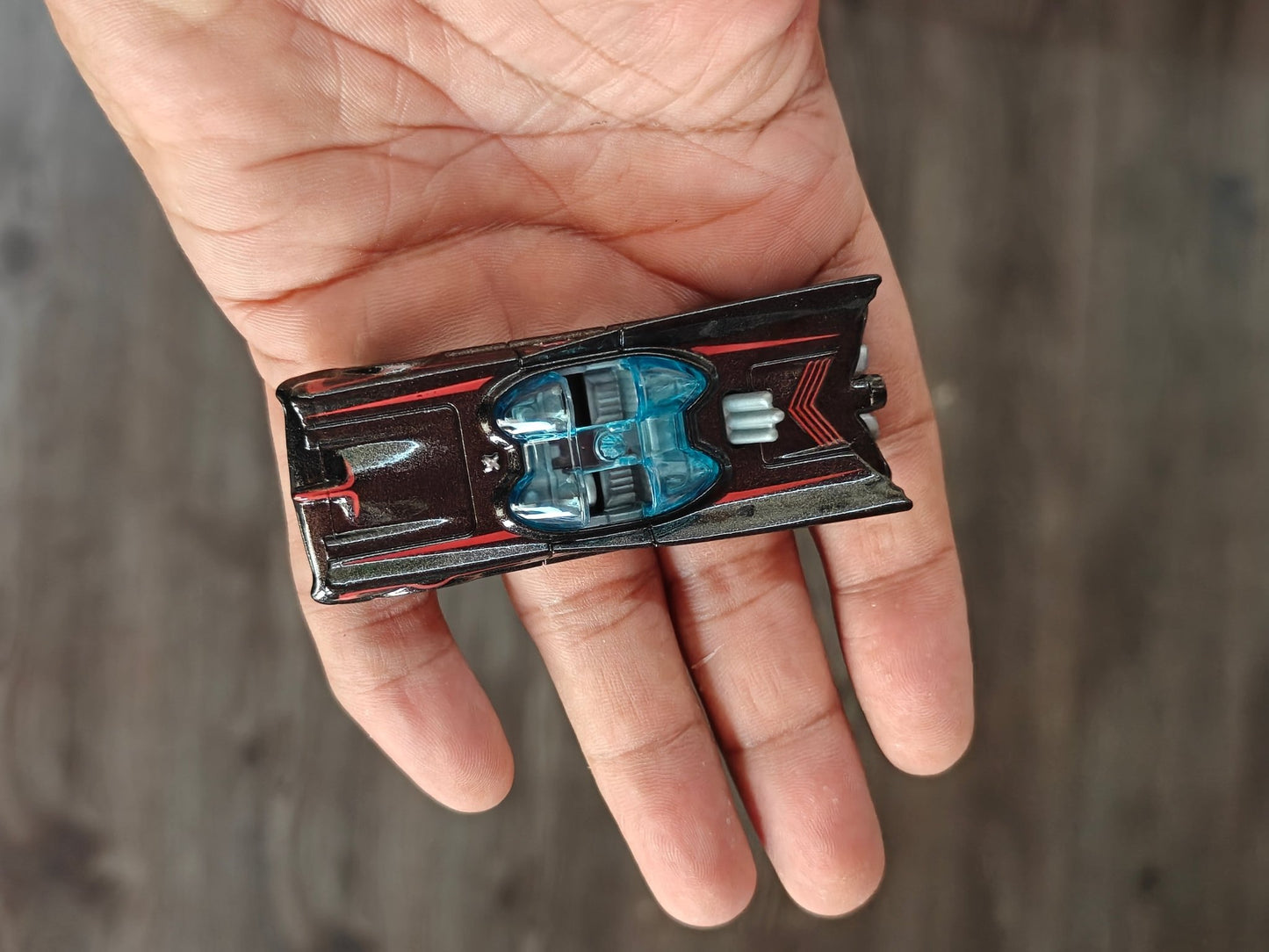 Batman Hot Wheels TV Series Batmobile - Red Graphics (Uncarded) - Kinder Logs