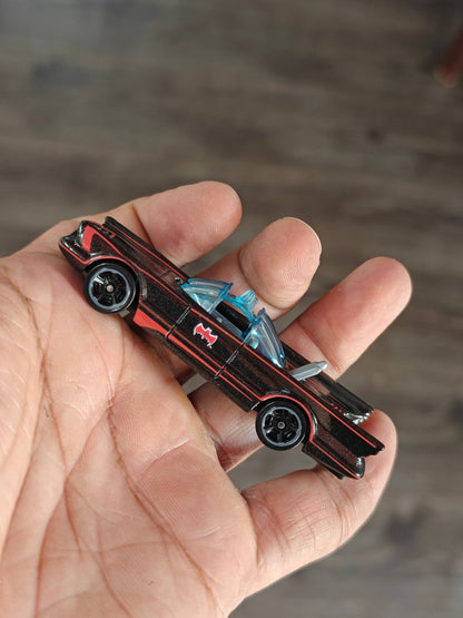 Batman Hot Wheels TV Series Batmobile - Red Graphics (Uncarded) - Kinder Logs
