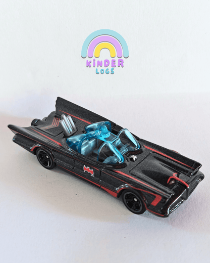 Batman Hot Wheels TV Series Batmobile - Red Graphics (Uncarded) - Kinder Logs