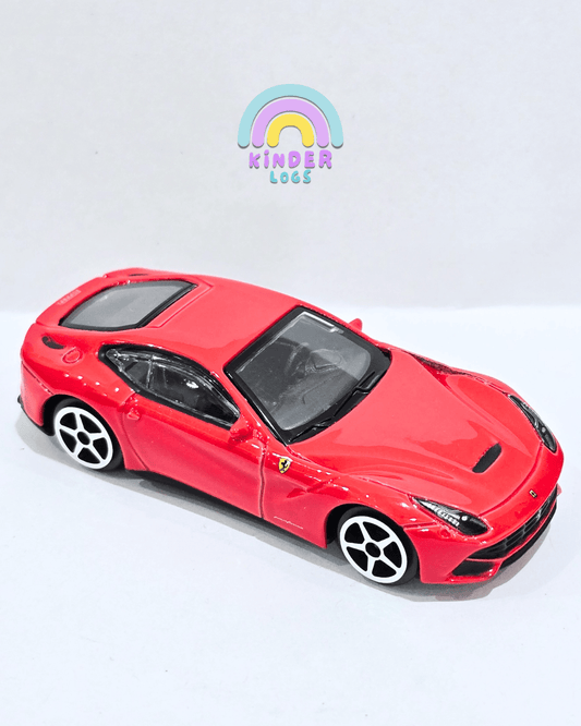 Bburago Ferrari F12 Berlinetta 1/64 - Red (Uncarded - New) - Kinder Logs