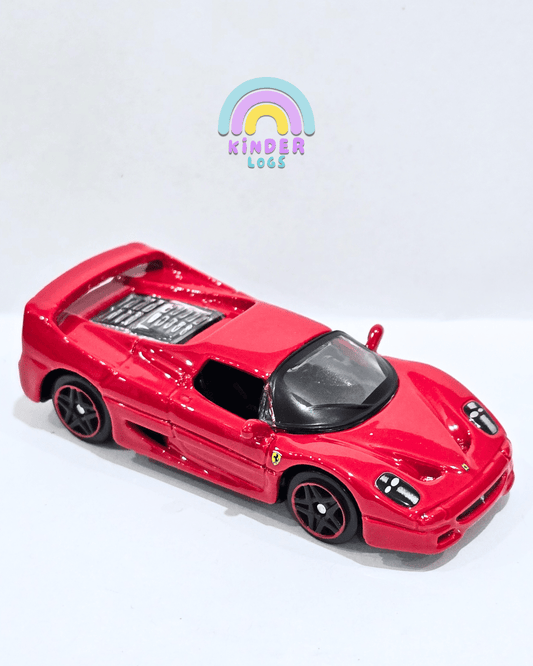 Bburago Ferrari F50 1/64 - Red (Uncarded With Box) - Kinder Logs