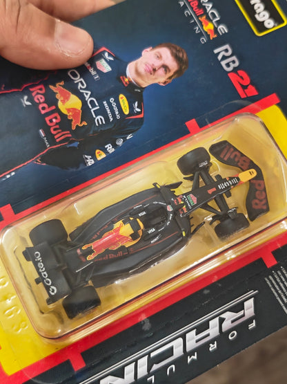 Bburago Oracle Red Bull Racing RB21 Max Verstappen 1 Formula Car (Imported) - Kinder Logs