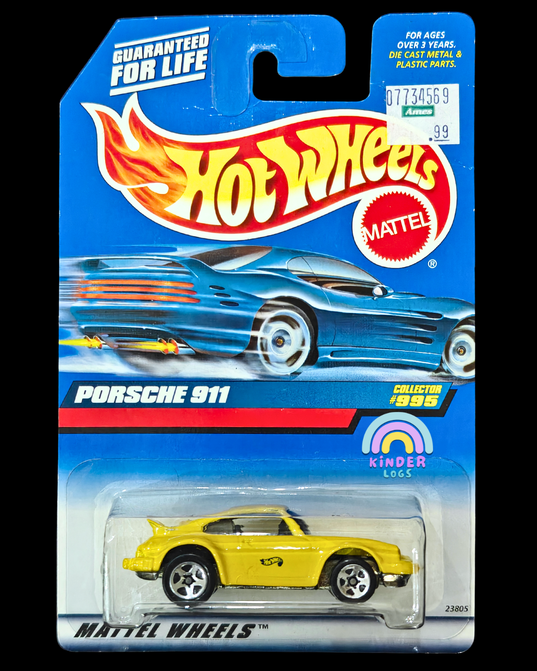 Blue Card Hot Wheels Porsche 911 - Kinder Logs