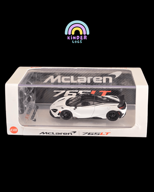 CM Model McLaren 765 LT - White (Open Box) - Kinder Logs