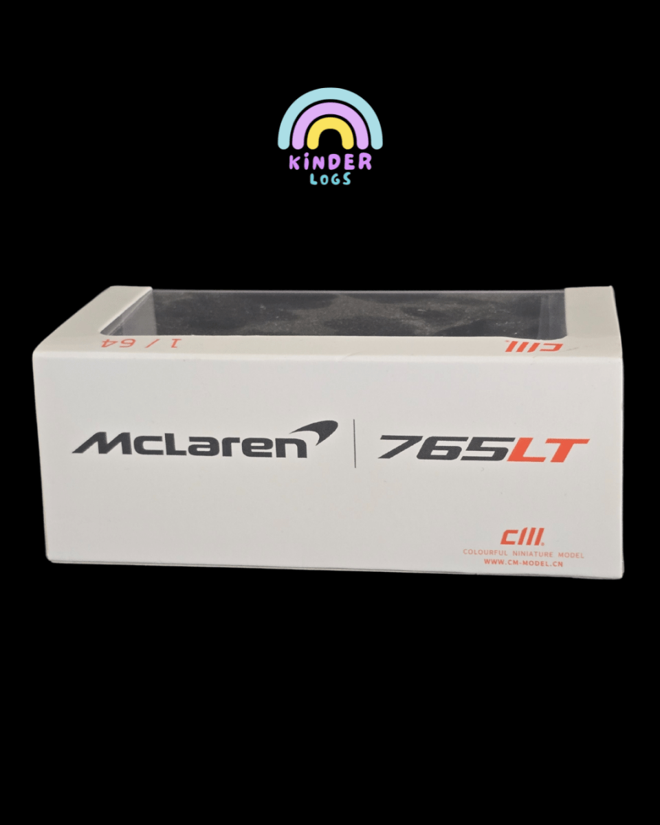 CM Model McLaren 765 LT - White (Open Box) - Kinder Logs