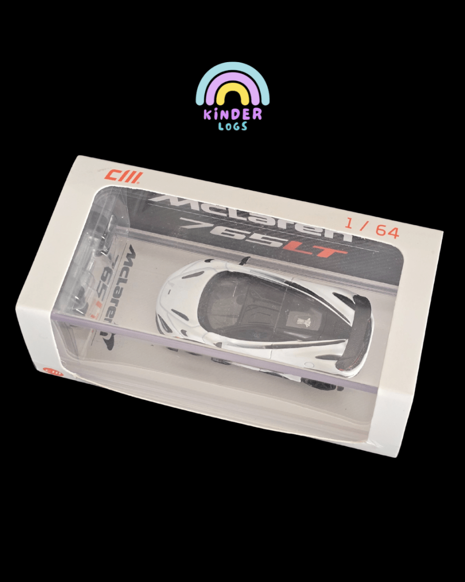 CM Model McLaren 765 LT - White (Open Box) - Kinder Logs