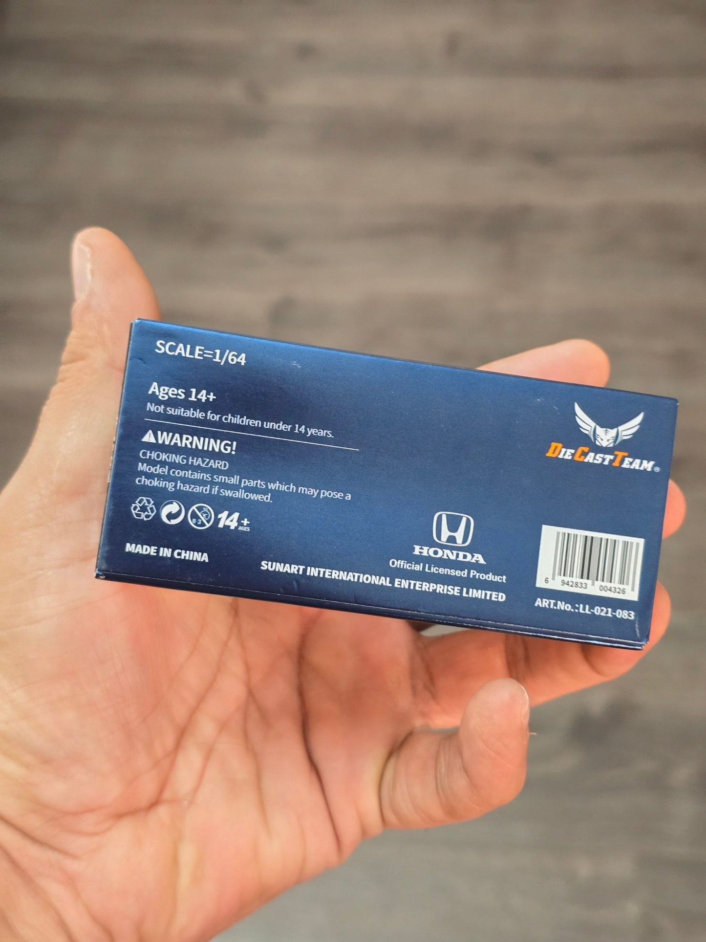 DCT Honda Civic Type R 2007 (Blue) - Kinder Logs