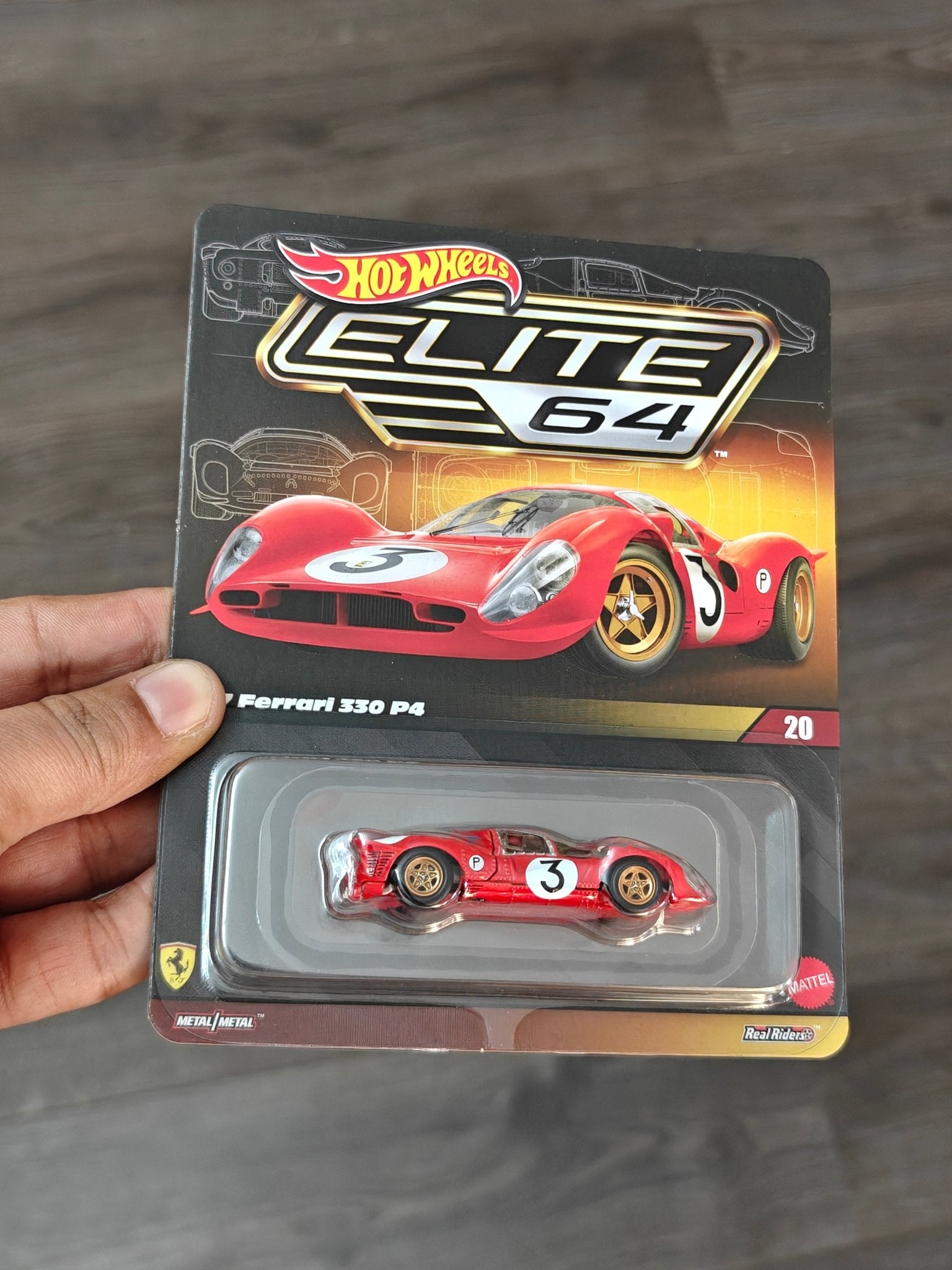 Elite64 Hot Wheels 1967 Ferrari 330 P4 (Imported) - Kinder Logs