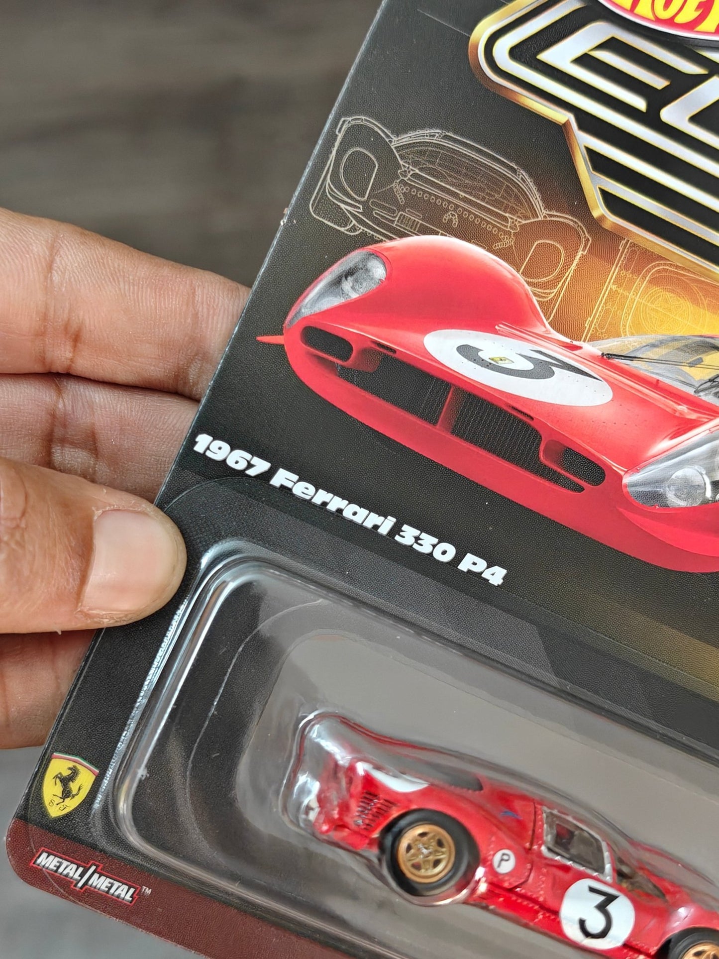 Elite64 Hot Wheels 1967 Ferrari 330 P4 (Imported) - Kinder Logs