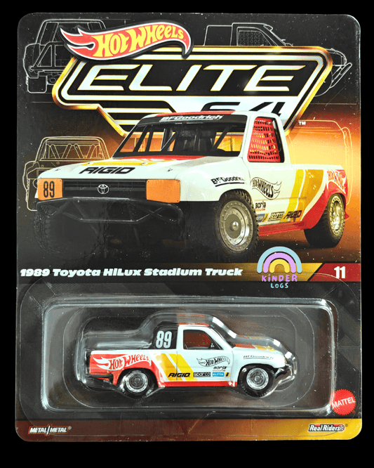 Elite64 Hot Wheels 1989 Toyota Hilux Stadium Truck (Imported) - Kinder Logs