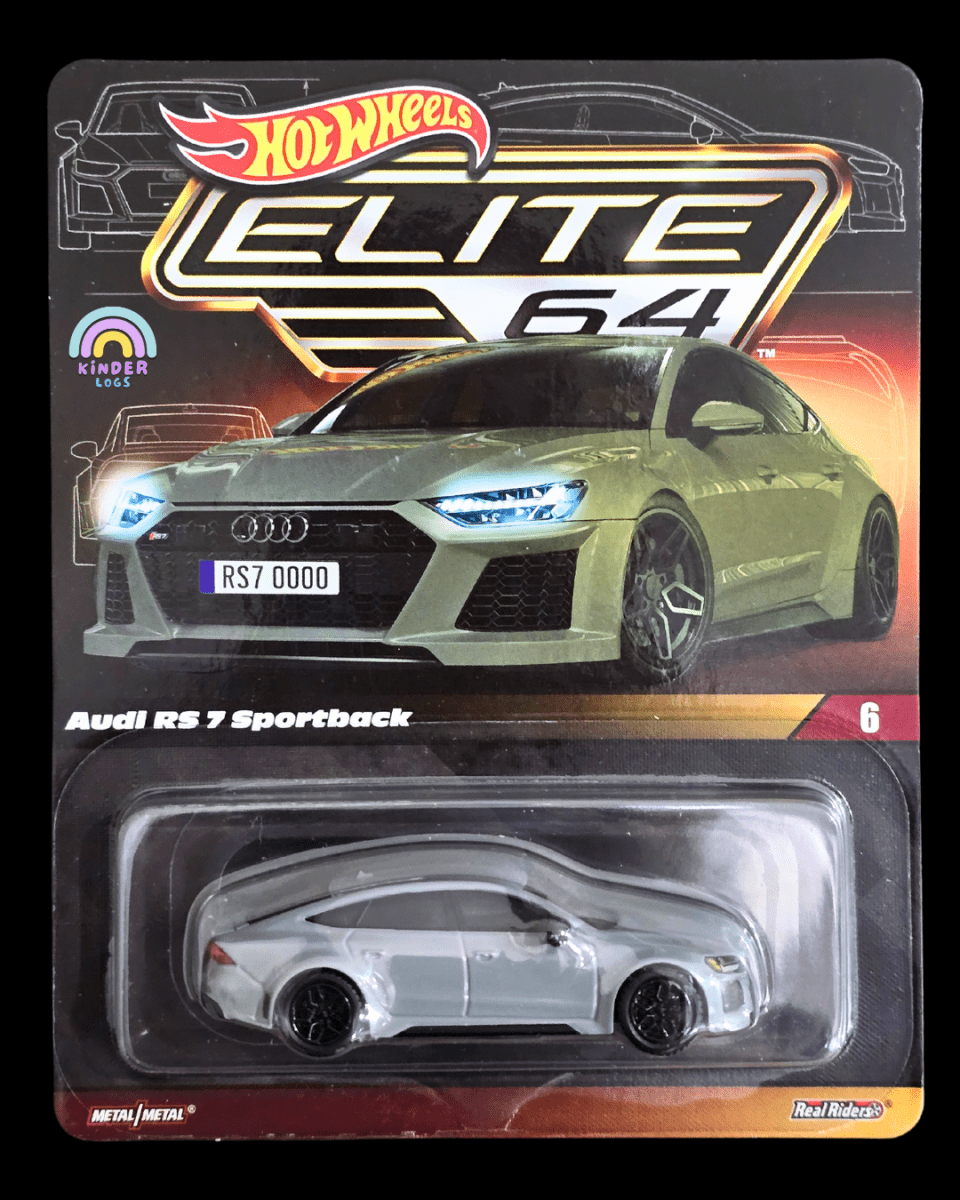 Elite64 Hot Wheels 2021 Audi RS 7 Sportback (Imported) - Kinder Logs