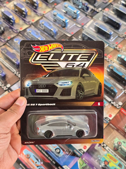 Elite64 Hot Wheels 2021 Audi RS 7 Sportback (Imported) - Kinder Logs