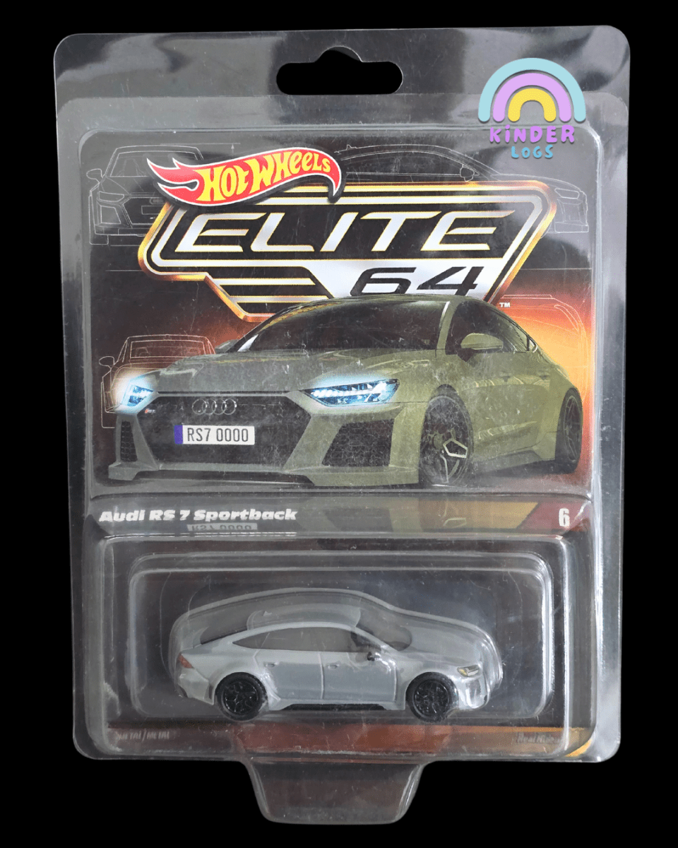 Elite64 Hot Wheels 2021 Audi RS 7 Sportback (Imported) - Kinder Logs