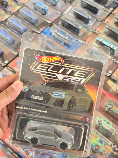 Elite64 Hot Wheels 2021 Audi RS 7 Sportback (Imported) - Kinder Logs