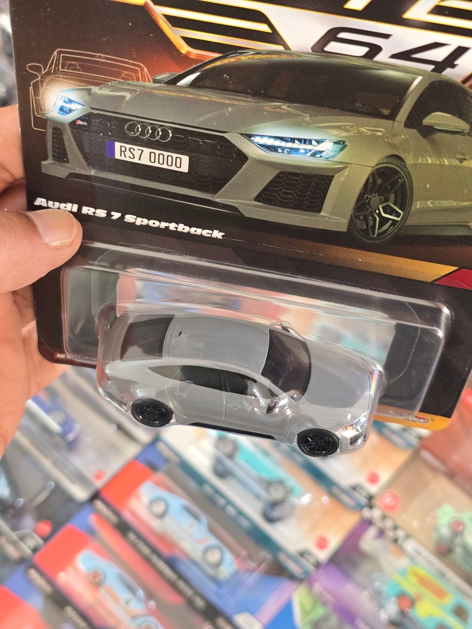 Elite64 Hot Wheels 2021 Audi RS 7 Sportback (Imported) - Kinder Logs