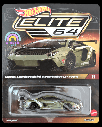 Elite64 Hot Wheels LBWK Lamborghini Aventador LP 700 - 4 - Green (Imported) - Kinder Logs