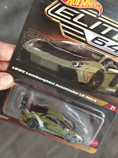 Elite64 Hot Wheels LBWK Lamborghini Aventador LP 700 - 4 - Green (Imported) - Kinder Logs