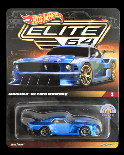 Elite64 Hot Wheels Modified 1969 Ford Mustang (Imported) - Kinder Logs