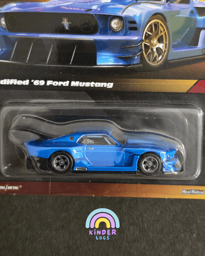 Elite64 Hot Wheels Modified 1969 Ford Mustang (Imported) - Kinder Logs