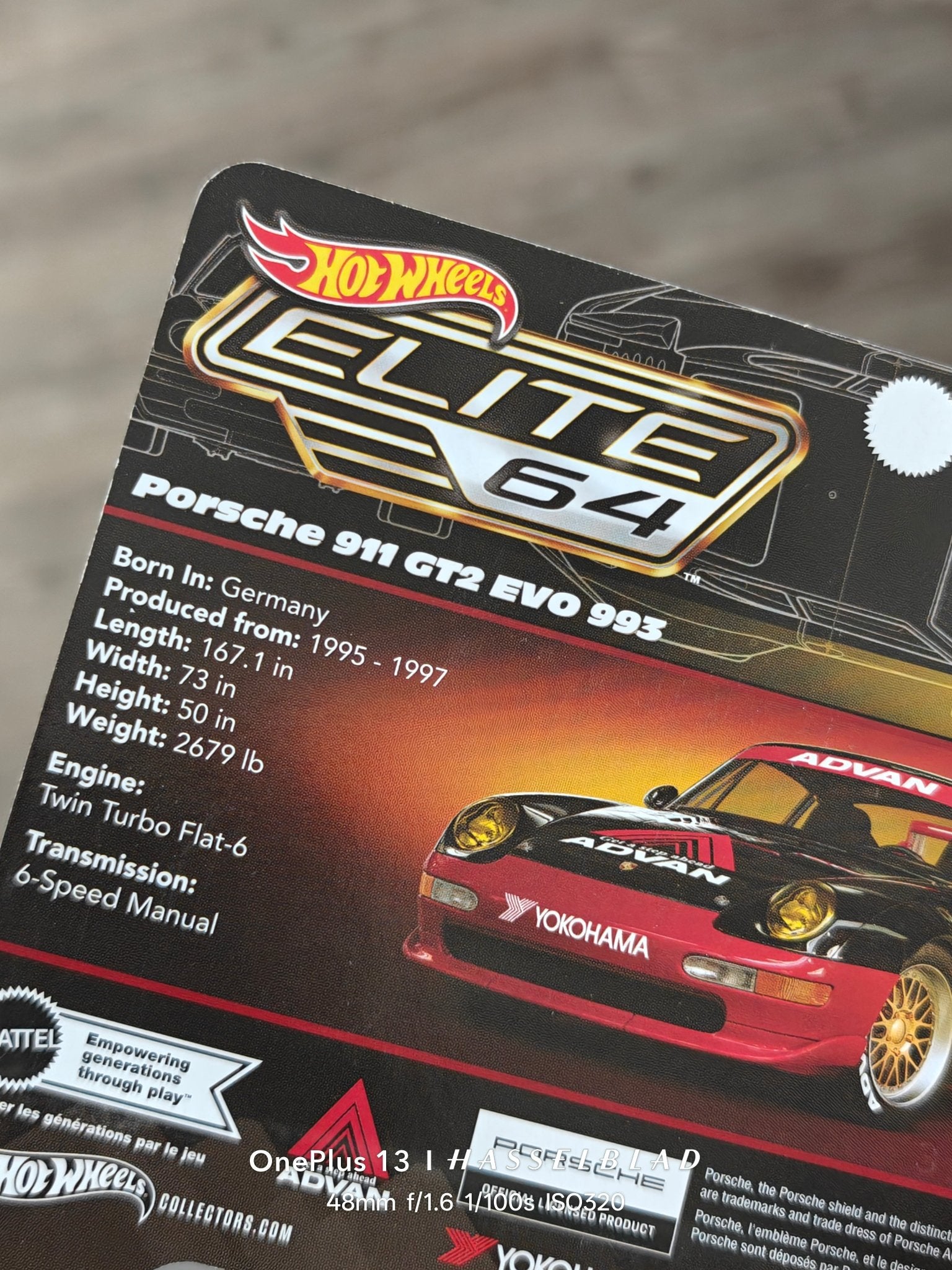 Elite64 Hot Wheels Porsche 911 GT2 EVO 993 (Imported) - Kinder Logs