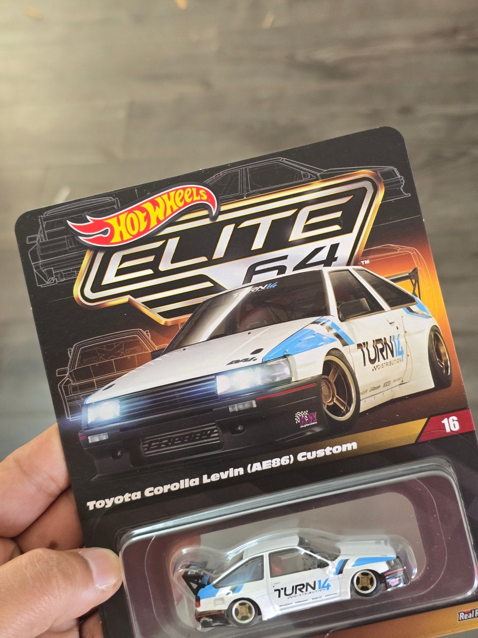Elite64 Hot Wheels Toyota Corolla Levin AE86 Custom (Imported) - Kinder Logs