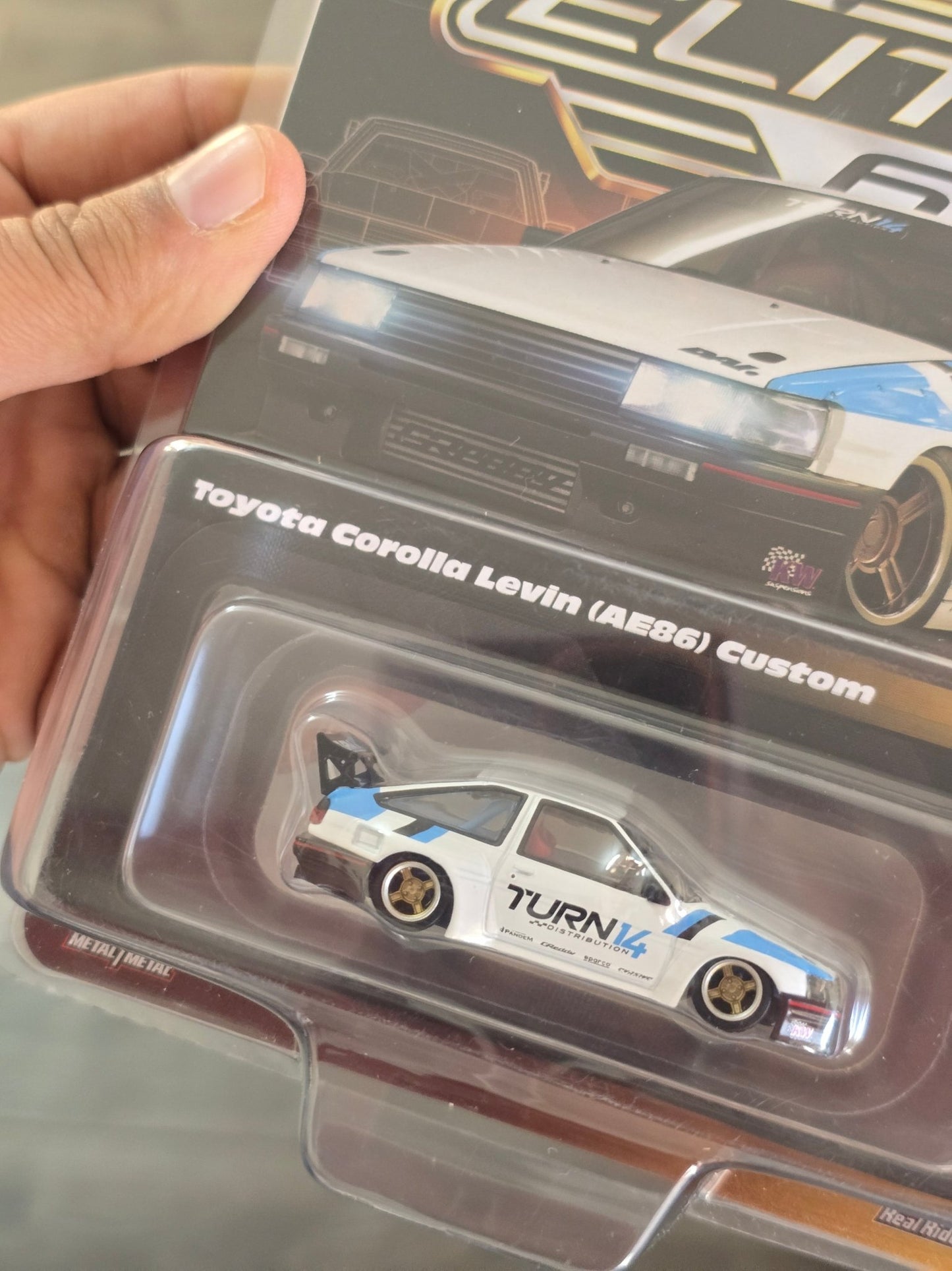 Elite64 Hot Wheels Toyota Corolla Levin AE86 Custom (Imported) - Kinder Logs