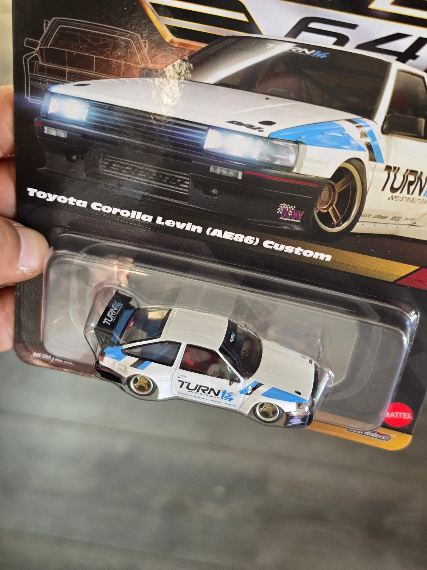 Elite64 Hot Wheels Toyota Corolla Levin AE86 Custom (Imported) - Kinder Logs