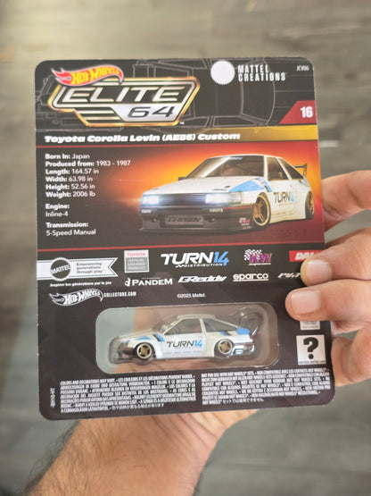 Elite64 Hot Wheels Toyota Corolla Levin AE86 Custom (Imported) - Kinder Logs