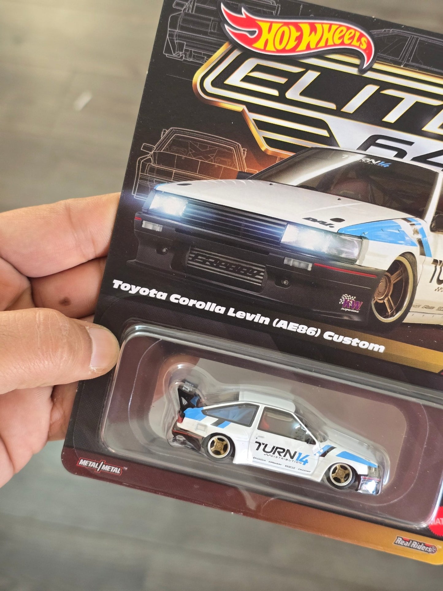 Elite64 Hot Wheels Toyota Corolla Levin AE86 Custom (Imported) - Kinder Logs